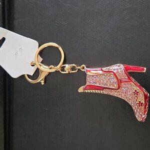 Rhinestone Cowboy Boot Keychain
